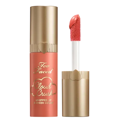 Blush Líquido Too Faced Cloud Crush Whipped Lip & Cheek Peach Blur, 4ml.