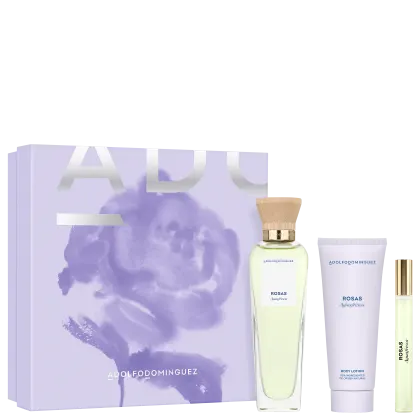 Imagem do produto Conjunto Água Fresca de Rosas Adolfo Dominguez Feminino - Eau de Toilette 120ml + Eau de Toilette 10ml + Loção Hidratante Corporal 75g