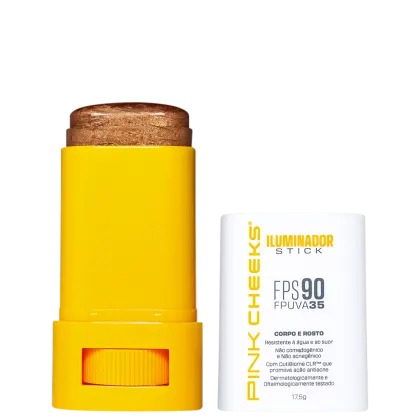 Imagem do produto Pink Cheeks FPS90 FPUVA35 Bronze - Iluminador Corporal e Facial Multifuncional 17,5g