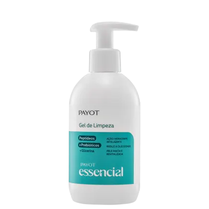 Frasco de gel de limpeza Essencial, da marca Payot.