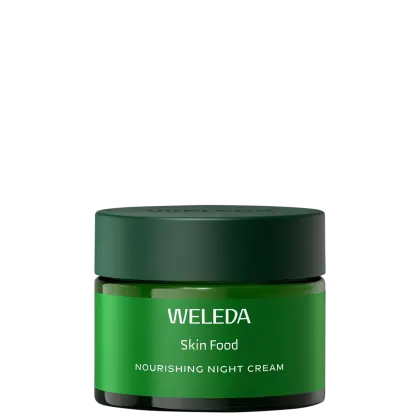 Embalagem com o creme facial Weleda Skin Food Noite.
