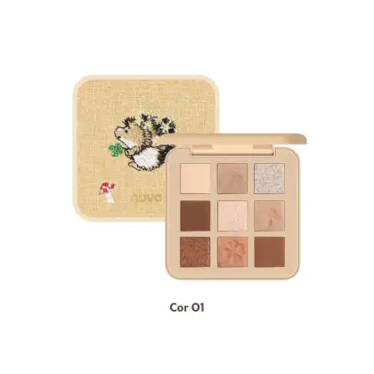 Imagem do produto Paleta de sombras para olhos Bordada Esquilo Maquiagem  Novo  9 cores 13g - Cor 01