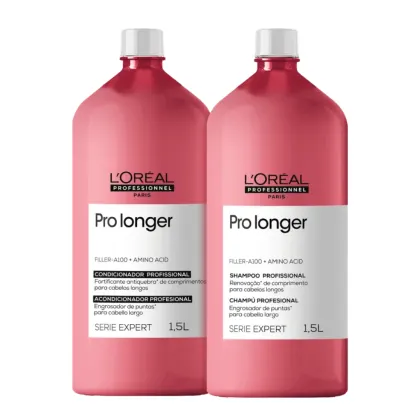 Kit L'Oréal Professionnel Pro Longer Salon Basic Care, 2 produtos.