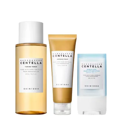 Imagem do produto Kit Skin 1004 Centella Tônico Facial 210ml + Espuma de Limpeza Facial 125ml + Protetor Solar Facial 20g