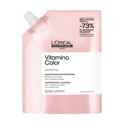 Shampoo L'Oréal Professionnel Serie Expert Vitamino Color Resveratrol Refil, 500ml.