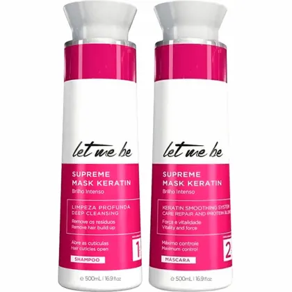 Imagem do produto Let Me Be Supreme - Kit Escova Progressiva Keratin Smoothing 2x 500ml