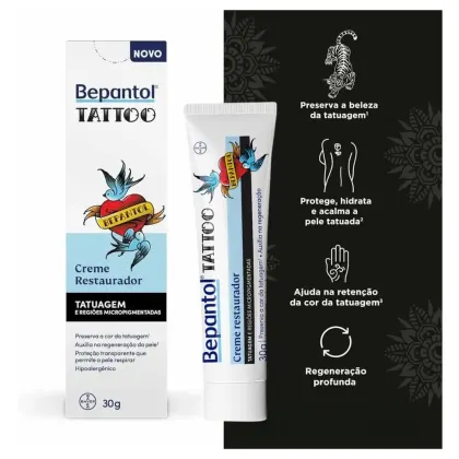 Imagem do produto Bepantol Tattoo Creme Restaurador 30g