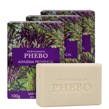 Imagem do produto Kit Phebo Mediterrâneo Alfazema Provençal - Sabonetes em Barra 3x100g