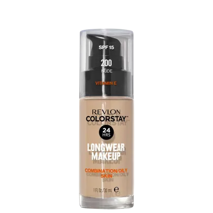Imagem do produto Revlon ColorStay 24 Horas Pele Mista à Oleosa FPS15 200 Nude - Base Líquida 30ml