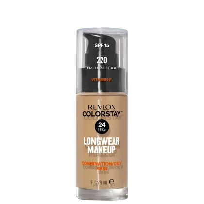 Imagem do produto Revlon ColorStay 24 Horas Pele Mista à Oleosa FPS15 220 Natural Beige - Base Líquida 30ml