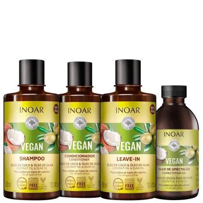 Imagem do produto Kit Inoar Vegan Umectação Completa (4 Produtos)