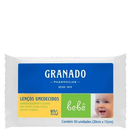 Imagem do produto Granado Bebê Tradicional - Lenços de Limpeza (50 Unidades)