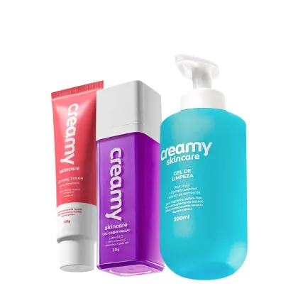 Imagem do produto Kit Creamy Skincare Gel de Limpeza Calming Cream Retinol (3 produtos)