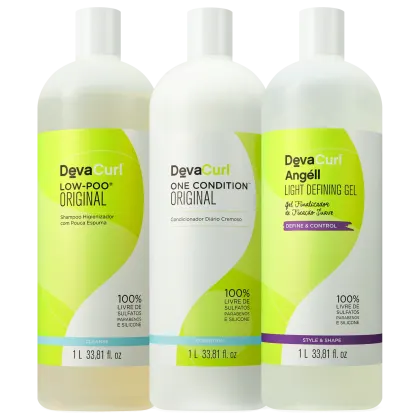 Imagem do produto Kit Deva Curl Low-Poo Angell Salão (3 Produtos)