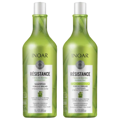 Imagem do produto Kit Inoar Résistance Fibra de Bambu Salon Duo (2 Produtos)