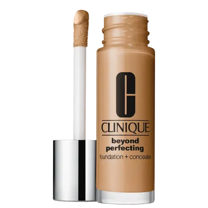 Imagem do produto Clinique Beyond Perfecting Foundation + Concealer 18 Sand - Base 2 em 1 30ml