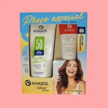 Imagem do produto KIT JU PAES FPS50 200ML CORPORAL+40G FACIAL ANASOL