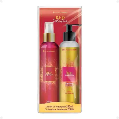 Imagem do produto Kit Cia da Natureza Red Seduction: Body Splash 240ml e Loção Hidratante 230ml