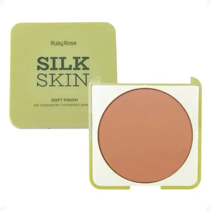 Imagem do produto Ruby Rose Silk Skin Soft Finish Medium 02 - Pó Compacto 9,5g
