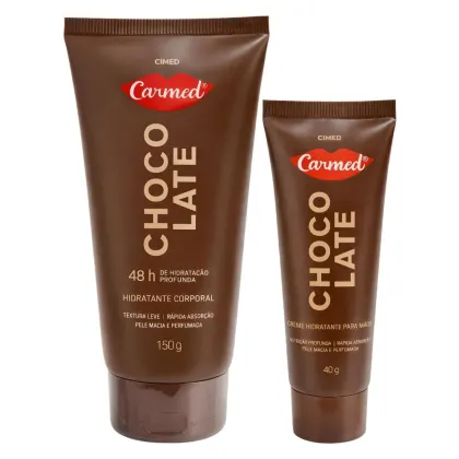 Imagem do produto Kit Carmed Chocolate: Hidratante Corporal 150g e Creme Hidratante Para Mãos 40g