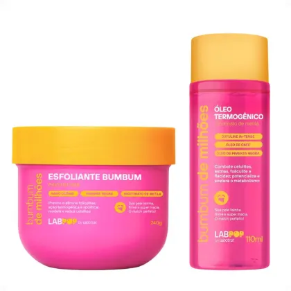 Imagem do produto Kit LabPop by Labotrat Bumbum de Milhões: Esfoliante BumBum 240g e Óleo Termogênico 110ml