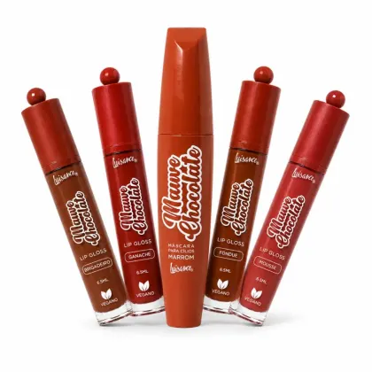 Imagem do produto Kit Luisance Mauve Chocolate: Máscara De Cílios + 4 Glosses