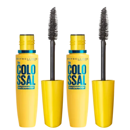 Imagem do produto Kit Maybelline The Colossal Volum'Express Waterproof Double - Máscaras para Cílios 2x9,2ml