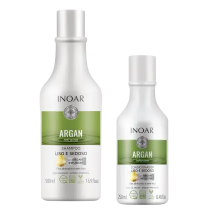 Imagem do produto Kit Inoar Argan Infusion Liso e Sedoso (2 Produtos)