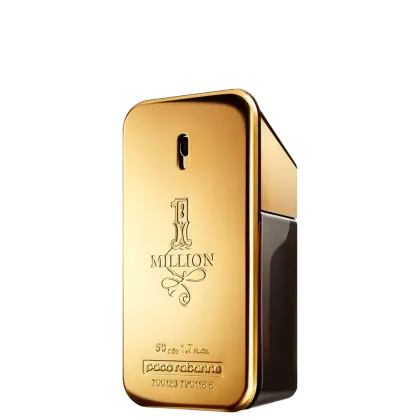 A imagem mostra o Perfume importado masculino 1 Million de Rabanne.