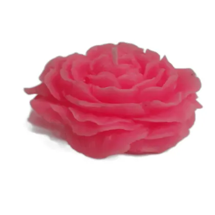 Imagem do produto Vela Aroma Flores Formato de Rosa Cor Pink 81g