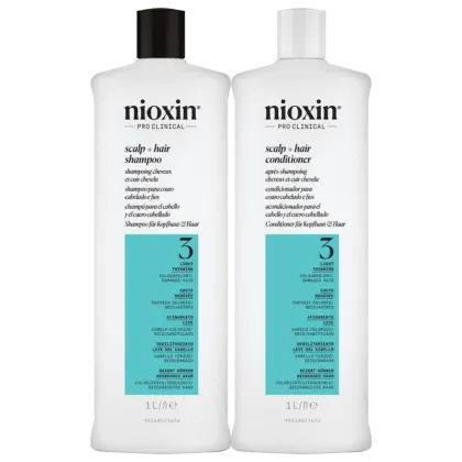 Kit Nioxin Volume Thinning Sistema 3 Salon Duo Care, 2 produtos.