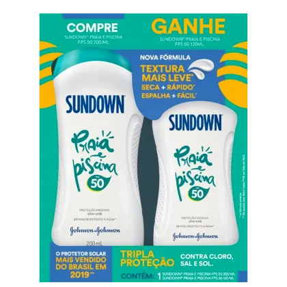 Imagem do produto Kit Sundown Praia e Piscina FPS 50 (2 Produtos)