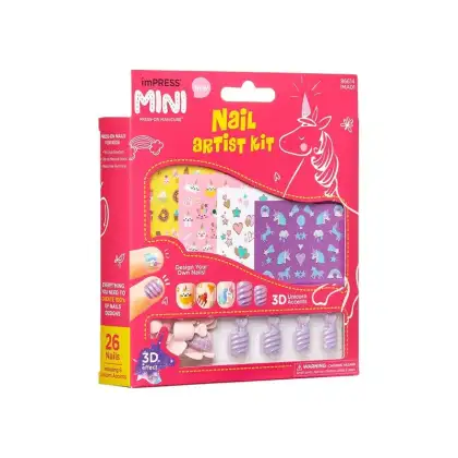 Imagem do produto Kit Kiss New York Nail Art Kids imPress Mini (3 Produtos)