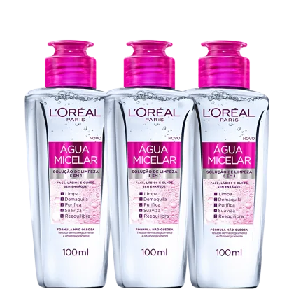Imagem do produto Kit L'Oréal Paris Dermo Expertise Água Micelar 5 em 1 - Água Demaquilante 3x100ml