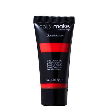 Imagem do produto Colormake Profissional Clown Vermelho - Tinta Líquida 30ml