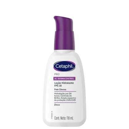 Imagem do produto Cetaphil Pro AC Dermocontrol Pele Oleosa - Loção Hidratante Facial 118ml
