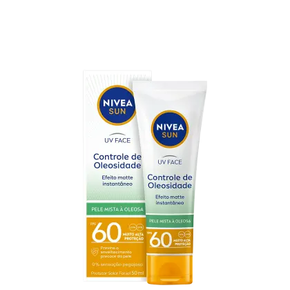 Imagem do produto NIVEA Sun UV Face Controle de Oleosidade FPS 60 - Protetor Solar Facial 50ml
