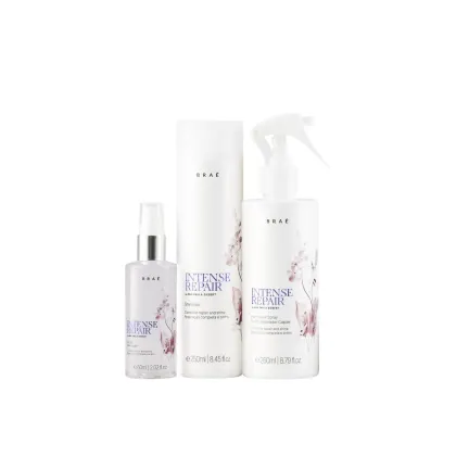 Kit Braé Intense Repair by Ana Paula Siebert Trio Booster, 3 produtos.