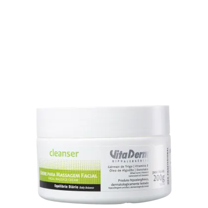 Imagem do produto Vita Derm Cleanser - Creme de Massagem Facial 200g