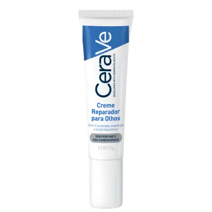 A imagem mostra o Creme para Área dos Olhos Eye Repair de CeraVe.