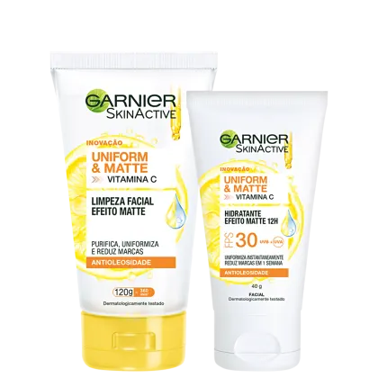 Imagem do produto Kit Garnier SkinActive Vitamina C - Gel de Limpeza 120g + Protetor Hidratante 40g