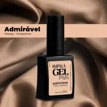 Imagem do produto Impala - Esmalte Impala Gel Plus 8ml Transparente - Admirável