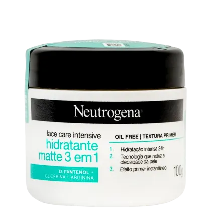 Imagem do produto Neutrogena Face Care Intensive Matte 3 em 1 - Hidratante Facial 100g