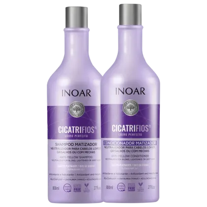 Imagem do produto Kit Inoar Cicatrifios Loiro Perfeito Salon (2 Produtos)