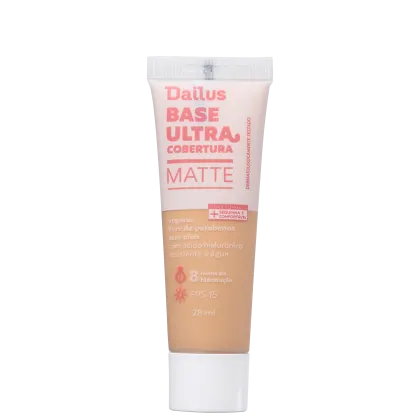 Imagem do produto Dailus Ultra Cobertura Matte D7 Médio - Base Líquida 28ml