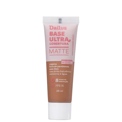 Imagem do produto Dailus Ultra Cobertura Matte D10 Escuro - Base Líquida 28ml