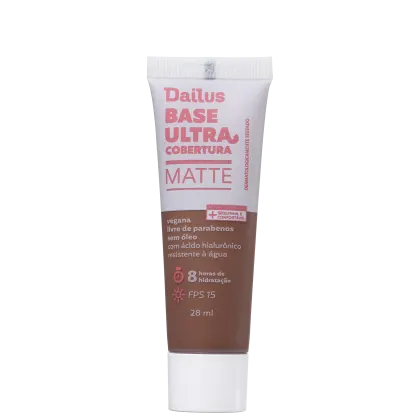 Imagem do produto Dailus Ultra Cobertura Matte D12 Escuro - Base Líquida 28ml