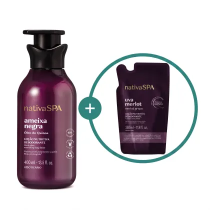 Imagem do produto Kit Nativa SPA Ameixa Negra + Uva Merlot o Boticário (2 Produtos)