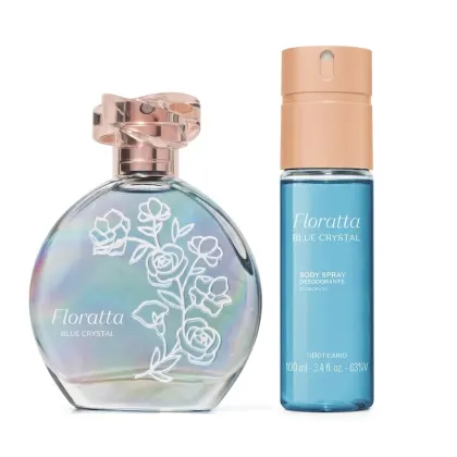 Imagem do produto Combo Floratta Blue Crystal: Body Spray 100ml + Desodorante Colônia 75ml