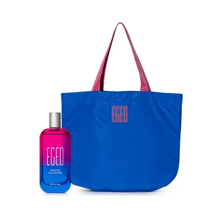 Imagem do produto Conjunto Egeo Dolce Illusion o Boticário Unissex - Desodorante Colônia 90ml + Bolsa Big Bag